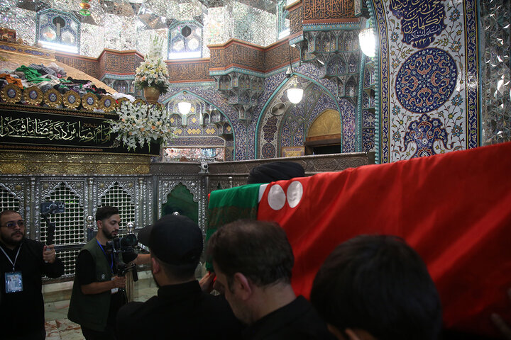 تشییع و تدفین پیکر آیت‌الله العظمی شبیری زنجانی در حرم بانوی کرامت