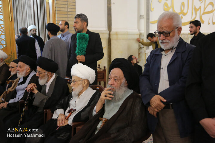 مراسم بزرگداشت رحلت آیت‌الله شبیری زنجانی در حرم حضرت فاطمه معصومه(س)