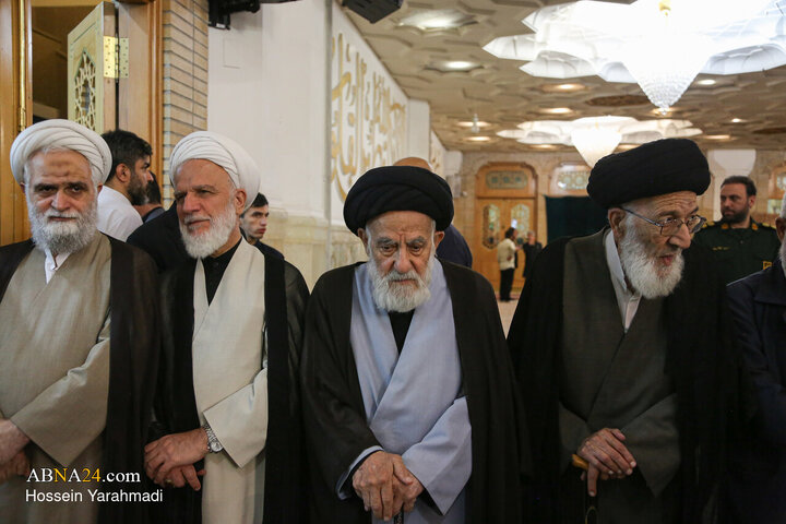 مراسم بزرگداشت رحلت آیت‌الله شبیری زنجانی در حرم حضرت فاطمه معصومه(س)