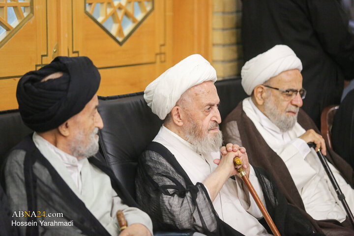 مراسم بزرگداشت رحلت آیت‌الله شبیری زنجانی در حرم حضرت فاطمه معصومه(س)