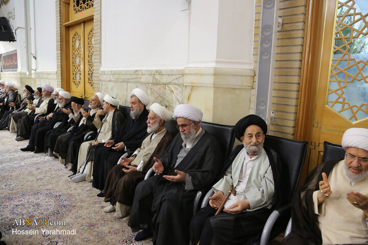مراسم بزرگداشت رحلت آیت‌الله شبیری زنجانی در حرم حضرت فاطمه معصومه(س)