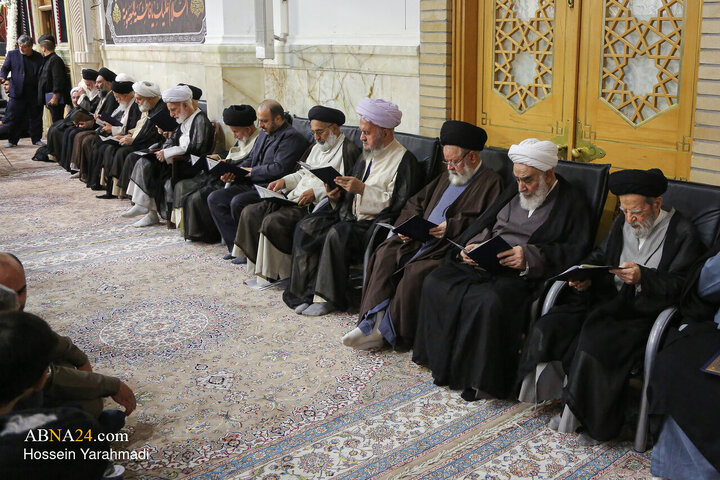 مراسم بزرگداشت رحلت آیت‌الله شبیری زنجانی در حرم حضرت فاطمه معصومه(س)
