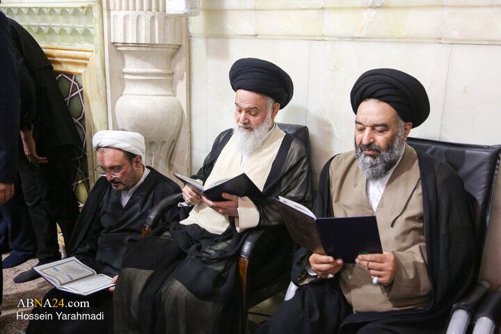 مراسم بزرگداشت رحلت آیت‌الله شبیری زنجانی در حرم حضرت فاطمه معصومه(س)