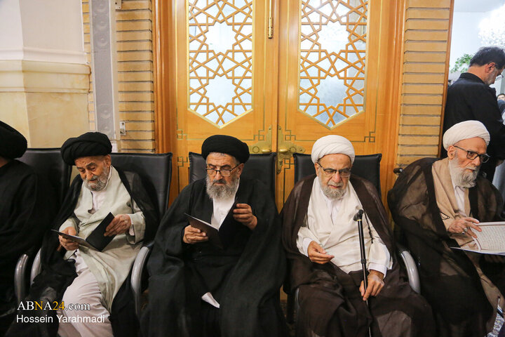 مراسم بزرگداشت رحلت آیت‌الله شبیری زنجانی در حرم حضرت فاطمه معصومه(س)