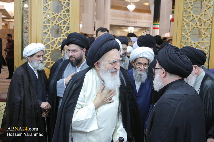 مراسم بزرگداشت رحلت آیت‌الله شبیری زنجانی در حرم حضرت فاطمه معصومه(س)