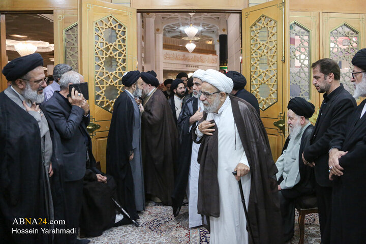 مراسم بزرگداشت رحلت آیت‌الله شبیری زنجانی در حرم حضرت فاطمه معصومه(س)