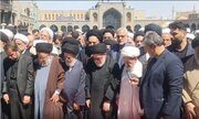 Vîdyo | Xwundina Nimêja Cenazeyê li ser Termê Ayetula Uzma Şubeyrî Zencanî ji hêla Ayetula Uzma Subhanî