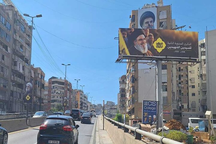 تصاویر سید حسن نصرالله و سید هاشم صفی‌الدین