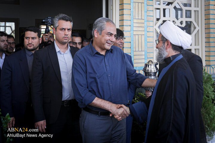 تشرف وزیر کشور جمهوری اسلامی پاکستان به حرم مطهر رضوی