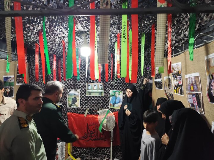نمایشگاه «اسوه بسیج» در میدان شهدای ذهاب رشت آغاز به کار کرد
