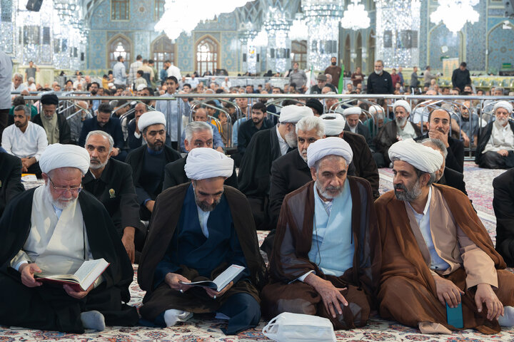 Photos: Commemoration ceremony for Ayatollah Sayyed Mousa Shobeiri Zanjani at Imam Reza Holy Shrine