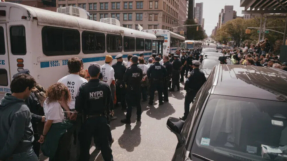 Over 100 detained in protest against Netanyahu at UN