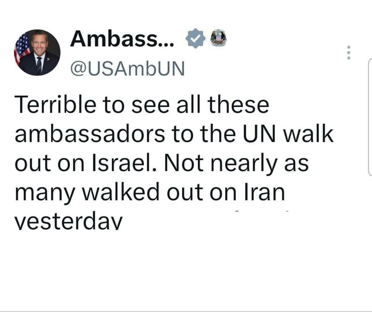 Galit ang Washington sa pag-iisa ng Tel Aviv