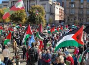 Pro-Palestinian protesters rally in Liverpool ahead of Labour conference