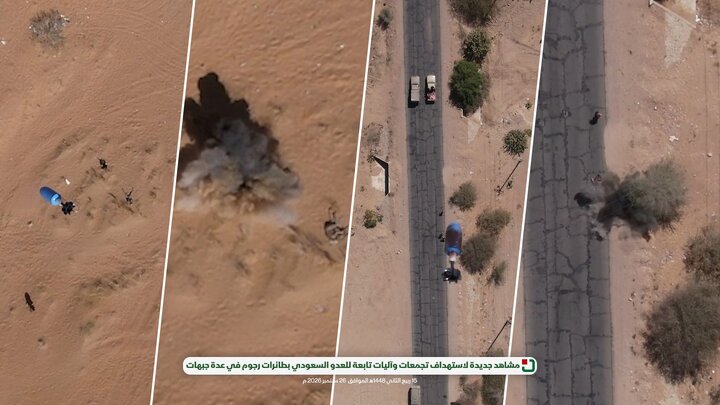 تقرير مصور/ استهداف تجمعات وآليات تابعة للنظام السعودي بطائرات رجوم يمنية في عدة جبهات