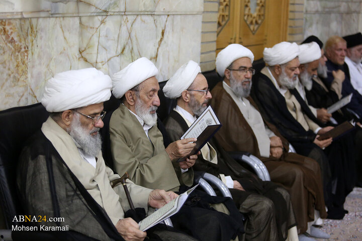 مراسم بزرگداشت آیت‌الله شبیری زنجانی در حرم حضرت معصومه(س)