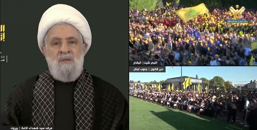 شیخ نعیم قاسم: لبنان بدون مقاومت نابود خواهد شد/ آیتالله سیدمجتبی خامنهای راه رهبر شهید را ادامه میدهد