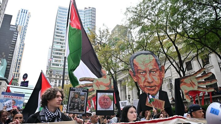 Photos: Anti-Netanyahu protests in streets of New York