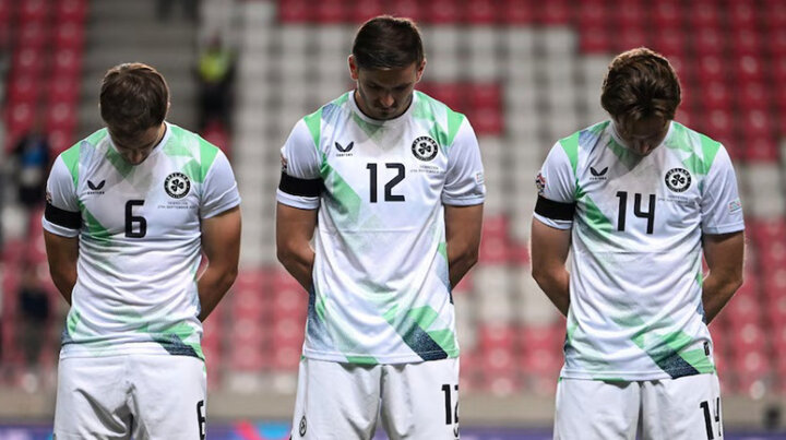 Support for Gaza wins game as Ireland beats Israel wearing black armbands for genocide victims