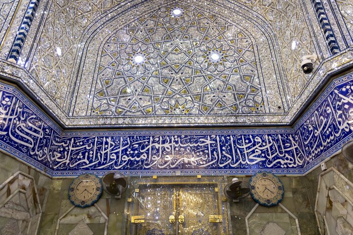 تقرير مصور/ تنفيذ أعمال التغليف في جدران حرم مرقد أبي الفضل العباس (عليه السلام)