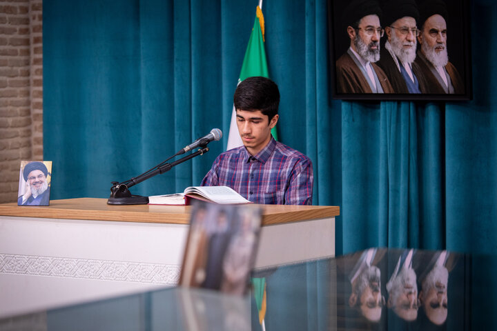 گزارش تصویری/  مراسم بزرگداشت دومین سالگرد شهادت سید حسن نصرالله در حوزه علمیه مروی
