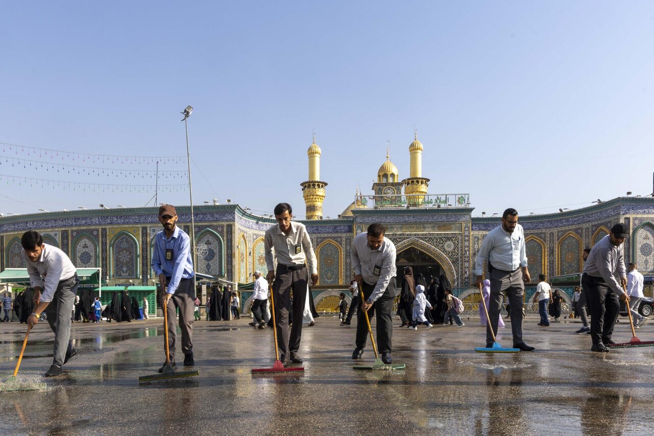cleaning operations in Bab Al-Qibla Street