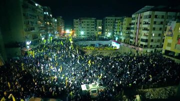 بحرین میں سید حسن نصراللہ کی دوسری برسی پر رات گئے عوام سڑکوں پر نکل آئے