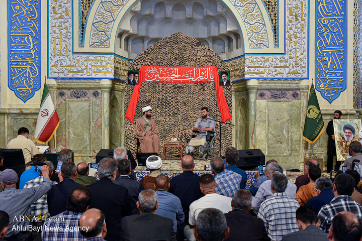مراسم بزرگداشت شهید سیدحسن نصرالله در حرم مطهر رضوی