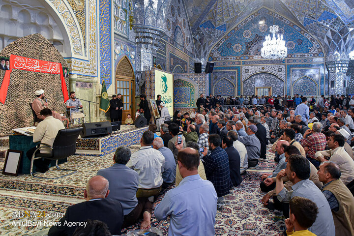 مراسم بزرگداشت شهید سیدحسن نصرالله در حرم مطهر رضوی