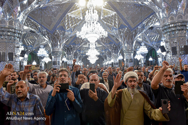Photos: Commemoration ceremony for Martyr Sayyed Hassan Nasrallah at Razavi Holy Shrine