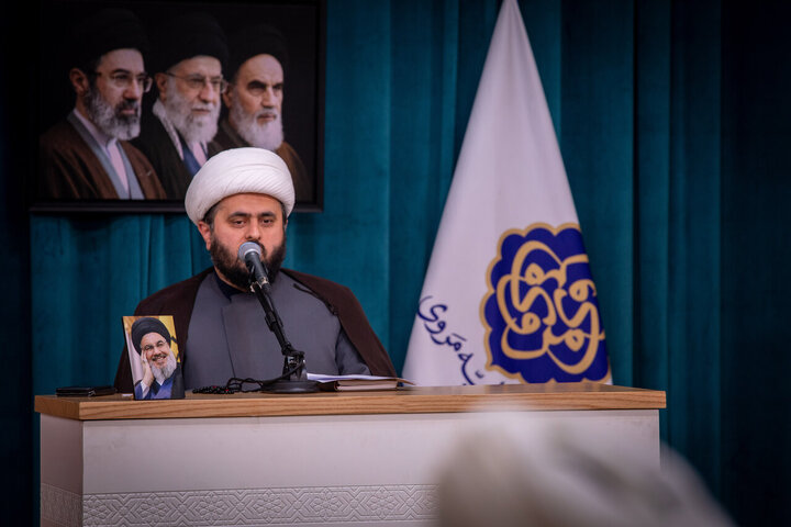 Photos: Commemoration ceremony for second martyrdom anniversary of Seyyed Nasrallah at Marvi Seminary in Tehran