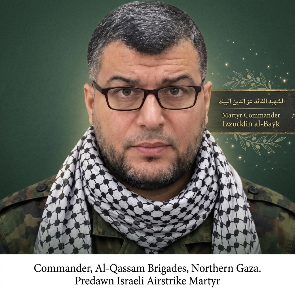 Al-Qassam Brigades commander among three Gazans martyred in Israeli attacks