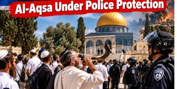 یورش ۵۰۰ شهرک‌نشین اسرائیلی به مسجدالاقصی در پنجمین روز عید ادعایی سوکوت + ویدیو
