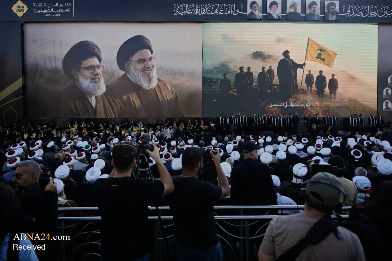Informe fotográfico | Ceremonias en Beirut, Bagdad y Teherán con motivo del segundo aniversario del martirio de Sayyid Hasán Nasralá