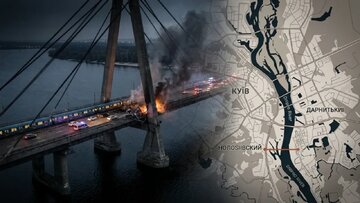 Kiev’de Ulaşım Krizi: Rus İHA Saldırısı Güney Köprüsü’nü Vurdu