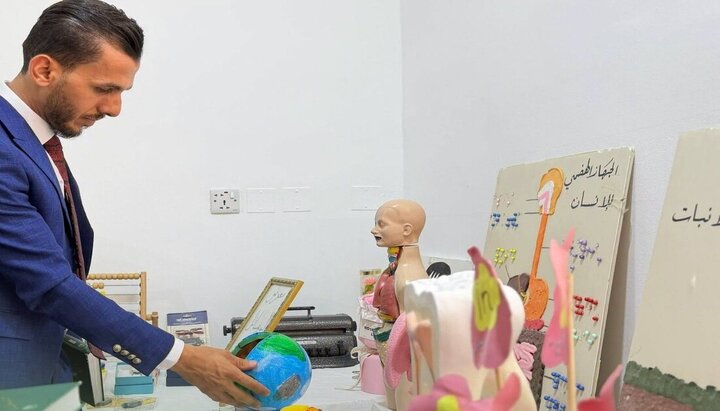 تقرير مصور/ العتبة الحسينية تقدم خدمات نوعية للمكفوفين وضعاف البصر في المثنى