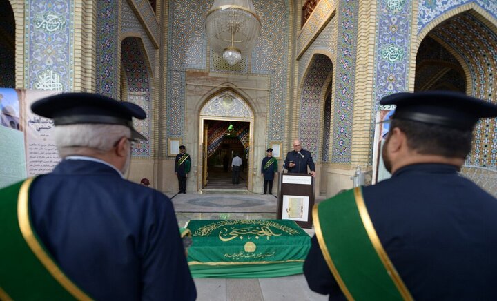 گزارش تصویری/ رونمایی از سنگ مرقد مطهر حضرت عبدالعظیم(ع)