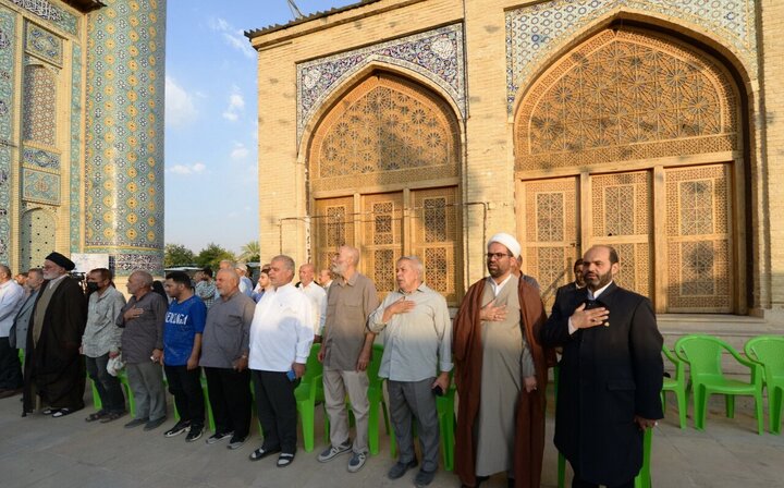 گزارش تصویری/ رونمایی از سنگ مرقد مطهر حضرت عبدالعظیم(ع)