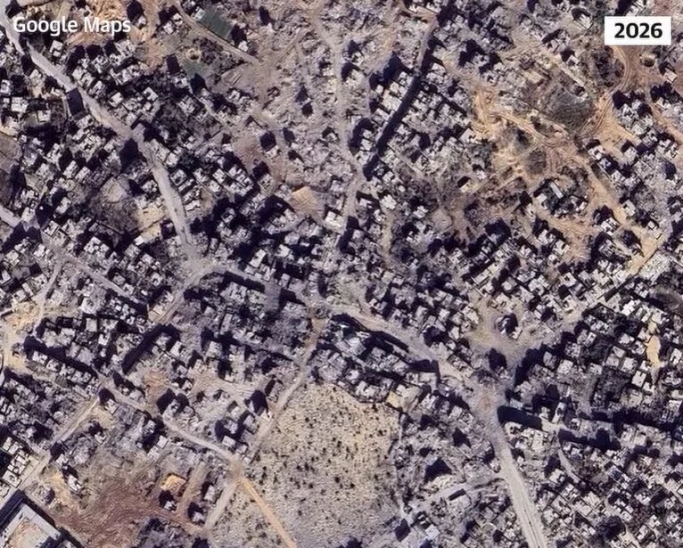Taswirorin "Google" Na Mummunar Barna A Gaza Bayan Shekaru 3 Na Yaƙin Kisan Kare Dangi + Hotuna