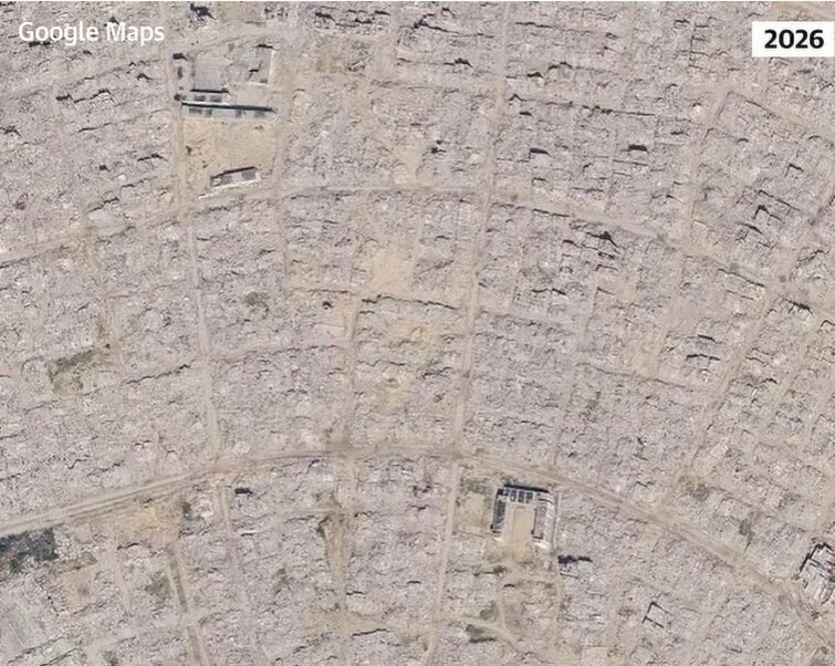 Taswirorin "Google" Na Mummunar Barna A Gaza Bayan Shekaru 3 Na Yaƙin Kisan Kare Dangi + Hotuna