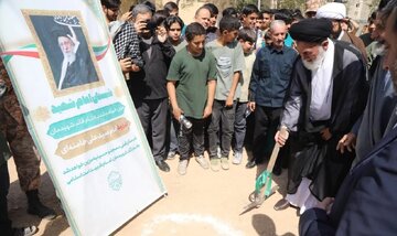 Foto Xəbər / Həzrət Əli Əkbər (ə) məscidi və Hüseyniyyənin təməlqoyma mərasimi
