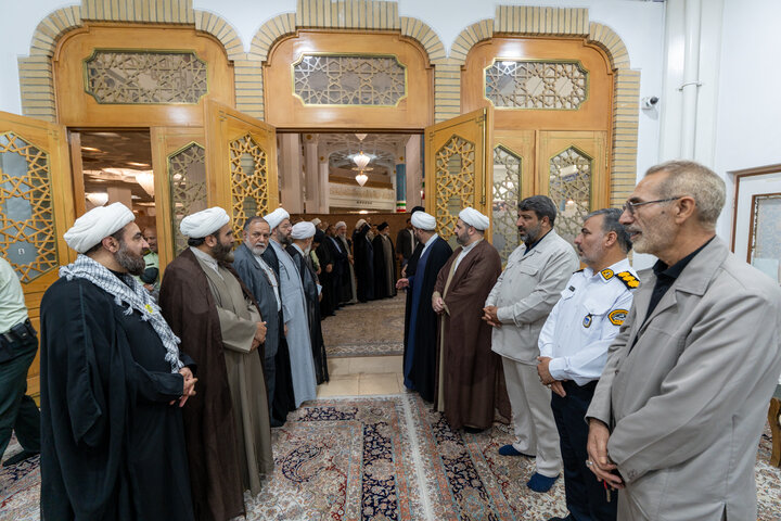 مراسم با شکوه بزرگداشت مجاهد کبیر شهید سید حسن نصرالله در حرم بانوی کرامت