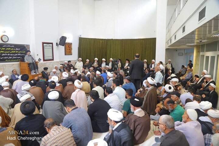 Photos: Memorial ceremony for Ayatollah Shobeiri Zanjani organized by Ayatollah Nouri Hamedani held in Qom