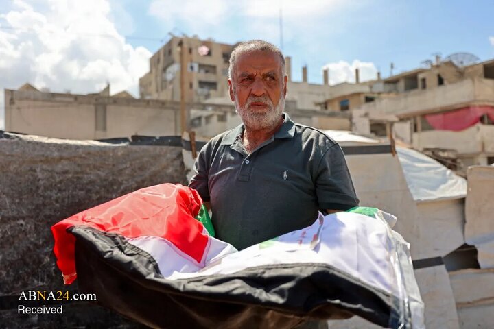 تشییع و خاکسپاری ۱۰۵ فلسطینی در قبرستان شیخ رضوان غزه
