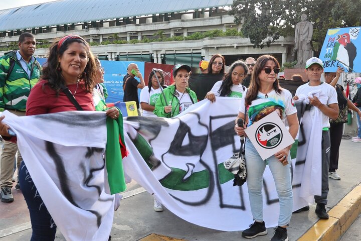 Informe fotográfico | Banderas palestinas ondean en Caracas en solidaridad con el pueblo de Gaza
