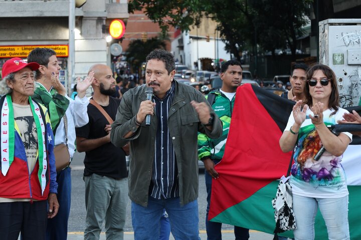 Informe fotográfico | Banderas palestinas ondean en Caracas en solidaridad con el pueblo de Gaza