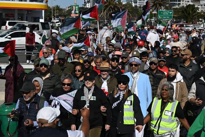Thousands join pro-Palestinian demonstration in South Africa