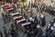 تقرير مصور/ مراسم تشييع الوجبة السادسة لرفات شهداء سجن بادوش في النجف الأشرف