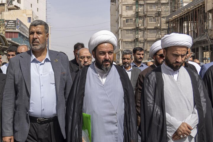 تقرير مصور/  مراسم تشييع الوجبة السادسة لرفات شهداء سجن بادوش في النجف الأشرف