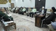 Foto Xəbər \ Qum ostanının hərbi komandirləri Ayətullah Səidi ilə görüşdü